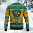 Jacksonville Jaguars Football Team Logo Personalized Ugly Christmas Sweater