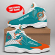Personalized Miami Dolphins Nfl Football Team Sneaker Shoes