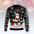 La La La Flossing Santa Claus Ugly Christmas Sweater, Perfect Holiday Gift