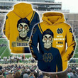 Pemagear Achmed Notre Dame Fighting Irish Haters I Kill You 3D All Over Print Hoodie, Zip-Up Hoodie