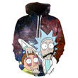 Pemagear Anime Rick And Morty 3D All Over Print Hoodie, Zip-Up Hoodie