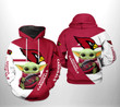 Pemagear Arizona Cardinals NFL Baby Yoda Team 3D All Over Print Hoodie, Zip-Up Hoodie