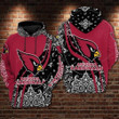 Pemagear Arizona Cardinals 3D All Over Print Hoodie, Zip-Up Hoodie