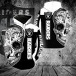 Pemagear Oakland Raiders Poco Loco Skull 3D All Over Print Hoodie, Zip-Up Hoodie