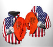 Pemagear San Francisco Giants MLB US Flag 3D All Over Print Hoodie, Zip-Up Hoodie