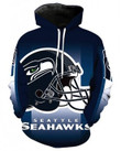 Pemagear Seattle Seahawks 3D All Over Print Hoodie, Zip-Up Hoodie