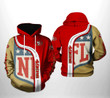 Pemagear San Francisco 49ers NFL Team 3D All Over Print Hoodie, Zip-Up Hoodie