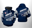 Pemagear Seattle Seahawks NFL Team 3D All Over Print Hoodie, Zip-Up Hoodie