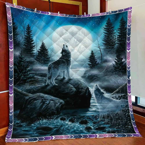 Wolf Fleece Blanket Quilt Blanket