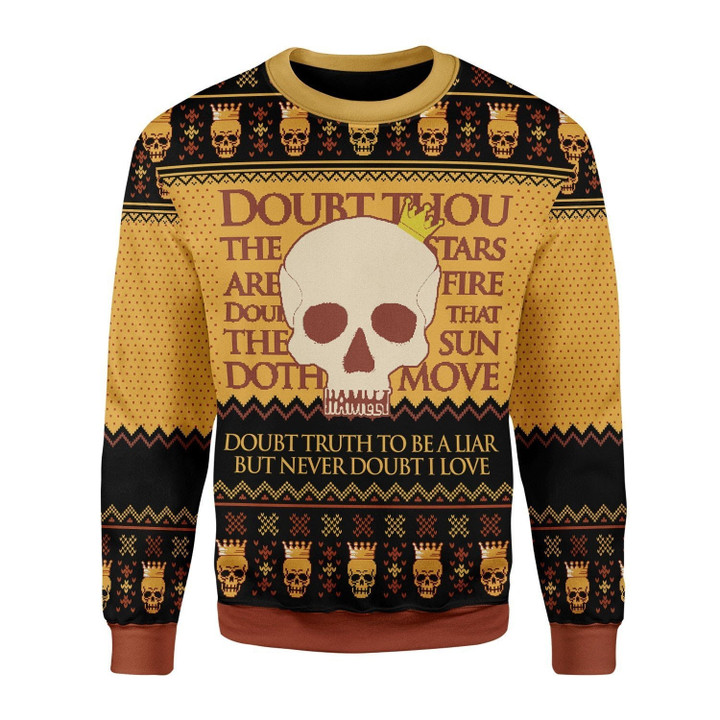 Hamlet William Shakespare Ugly Christmas Sweater