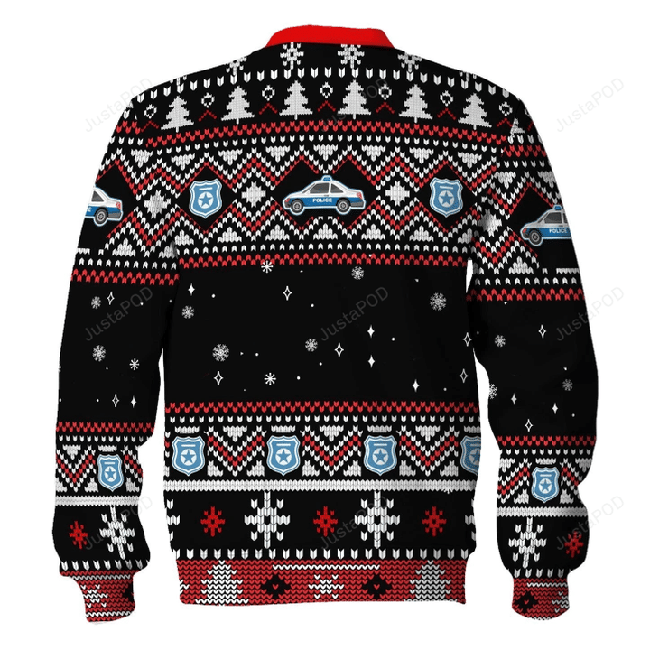 Santa Claus Riot Police Ugly Christmas Sweater