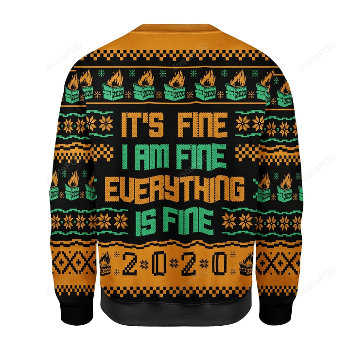 It'S Fine I Am Fine Everything Is Fine 2020 Ugly Christmas Sweater