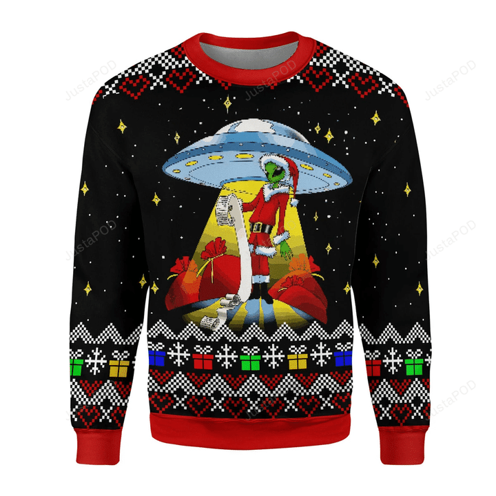 Alien Ufo Ugly Christmas Sweater