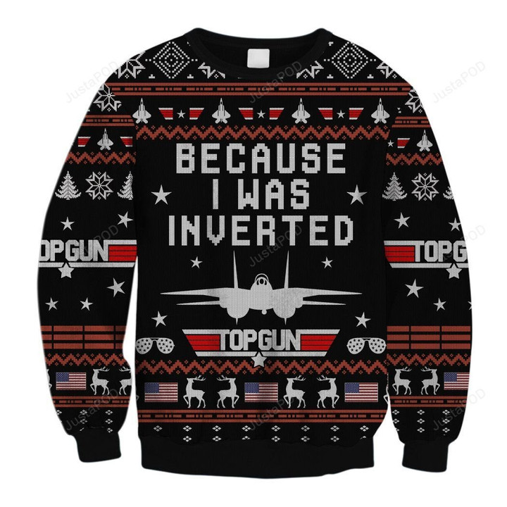 Because I Was Inverted Knitting Pattern Ugly Christmas Sweater