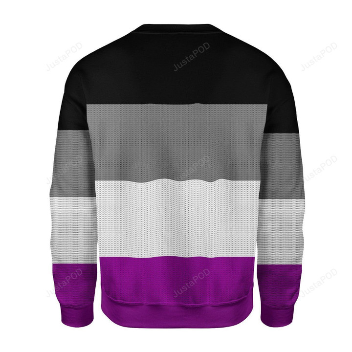 Asexual Pride Flag Ugly Christmas Sweater
