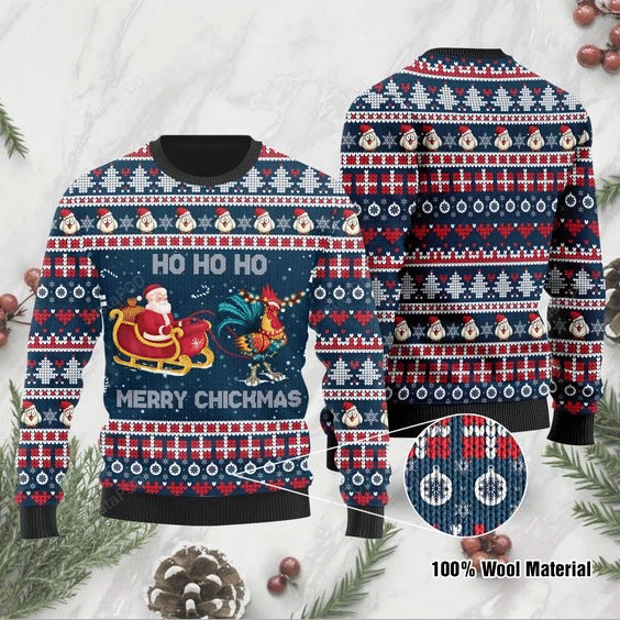 Merry Chickmas Ugly Christmas Sweater