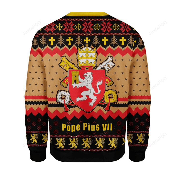Pope Pius Viii Coat Of Arms Ugly Christmas Sweater