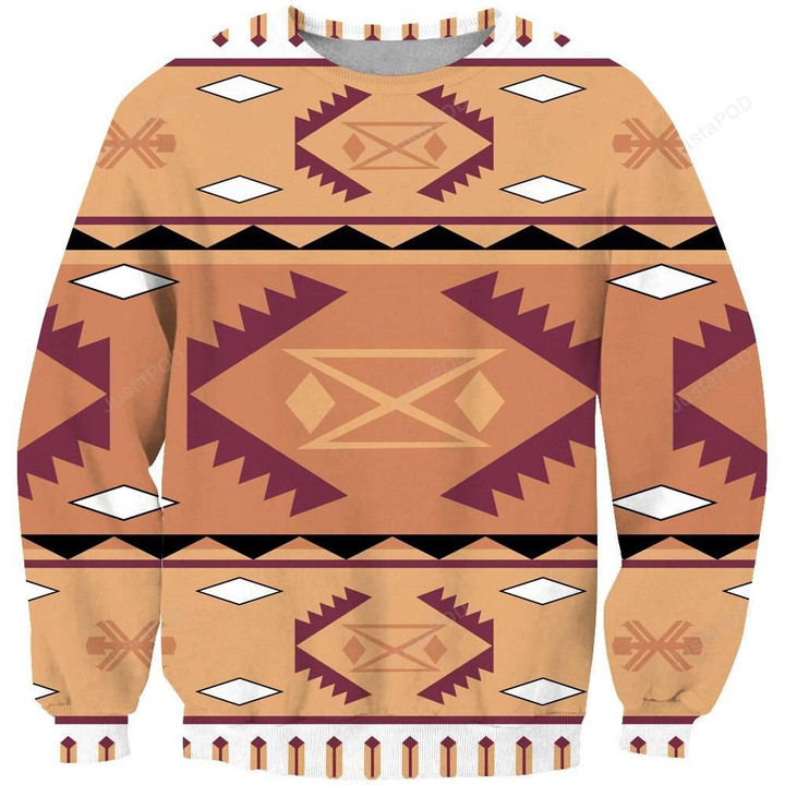 Tribe Pattern Ugly Christmas Sweater