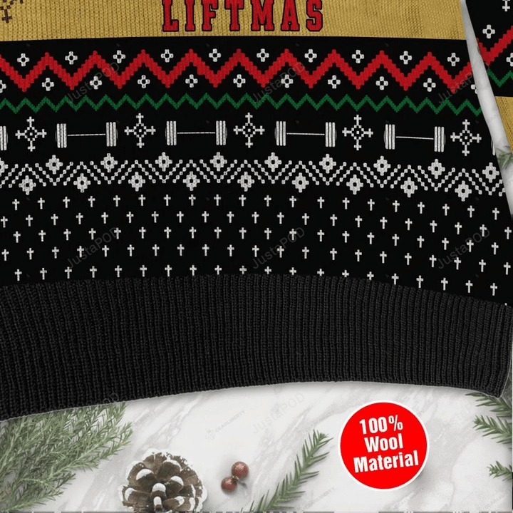 Merry Liftmas Jesus Ugly Christmas Sweater