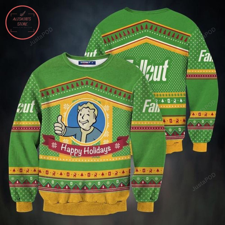 Fallout Christmas Unisex Wool Ugly Christmas Sweater