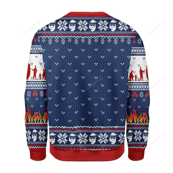 Firefighter Do It For The Ho'S Ugly Christmas Sweater