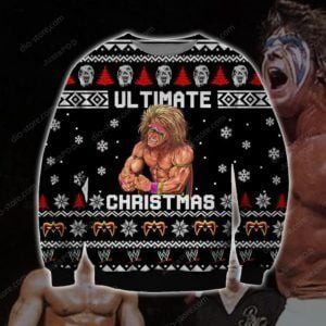 The Ultimate Warrior Knitting Ugly Christmas Sweater