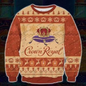 Crown Royal Peach Ugly Christmas Sweater