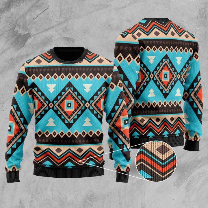 Ethnic Pattern Ugly Christmas Sweater