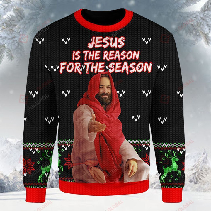 Jesus Is The Reason For The Season Ugly Christmas Sweater