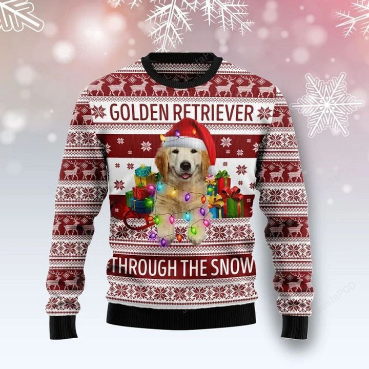 Golden Retriever Dog Christmas Ugly Christmas Sweater