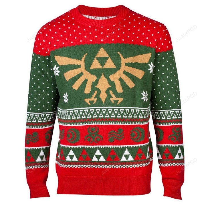 The Legend Of Zelda Xmas In Hyrule Knitted Ugly Christmas Sweater