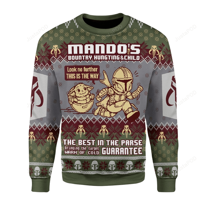Mando'S Bountry Hunting Ugly Christmas Sweater