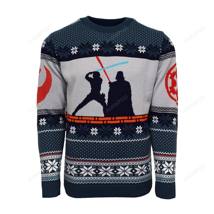 Star Wars Luke And Darth Ugly Christmas Sweater