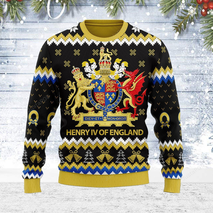 Coat Of Arms Henry Iv Ugly Christmas Sweater
