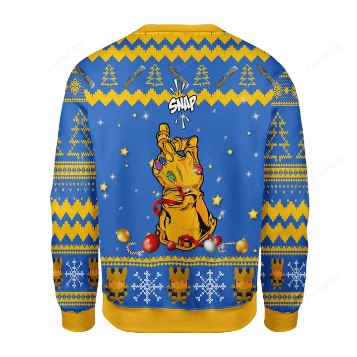 Merry Christmas Gearhomies Unisex Christmas Sweater I Am Inevitable Ugly Christmas Sweater