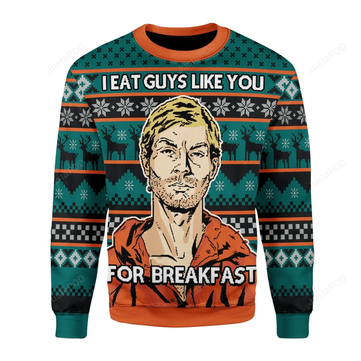 Eat Guys Like You For Breakfast Ugly Christmas Sweater
