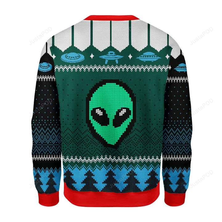 Ufo Alien Lol Bye Ugly Christmas Sweater