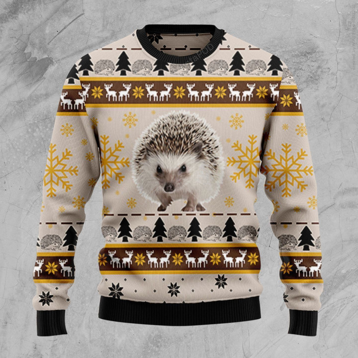 Cute Hedgehog Ugly Christmas Sweater