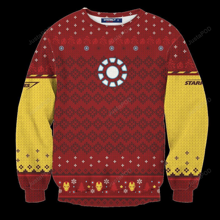 Stark Iron Man Ugly Christmas Sweater