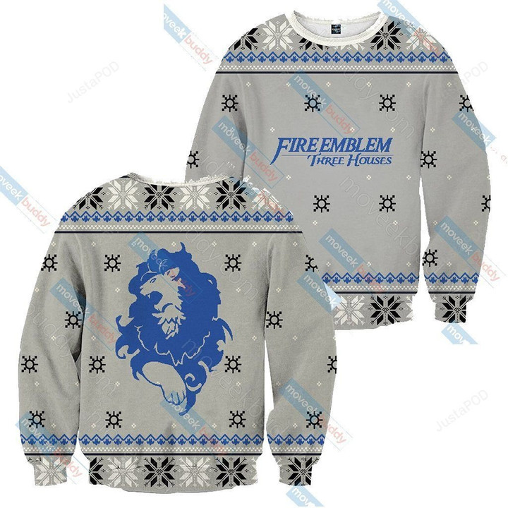 Fire Emblem Three Houses The Blue Lions Christmas Ugly Christmas Sweater