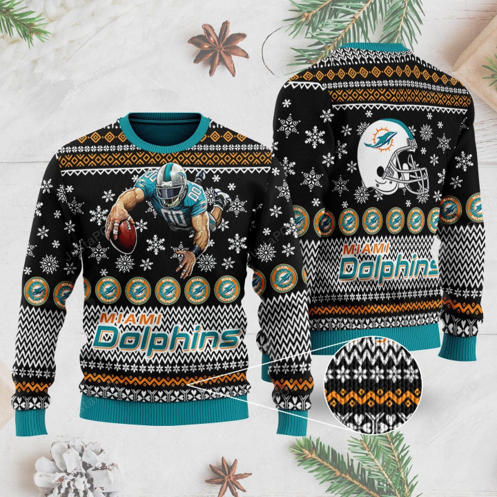 Miami Dolphins Ugly Christmas Sweater