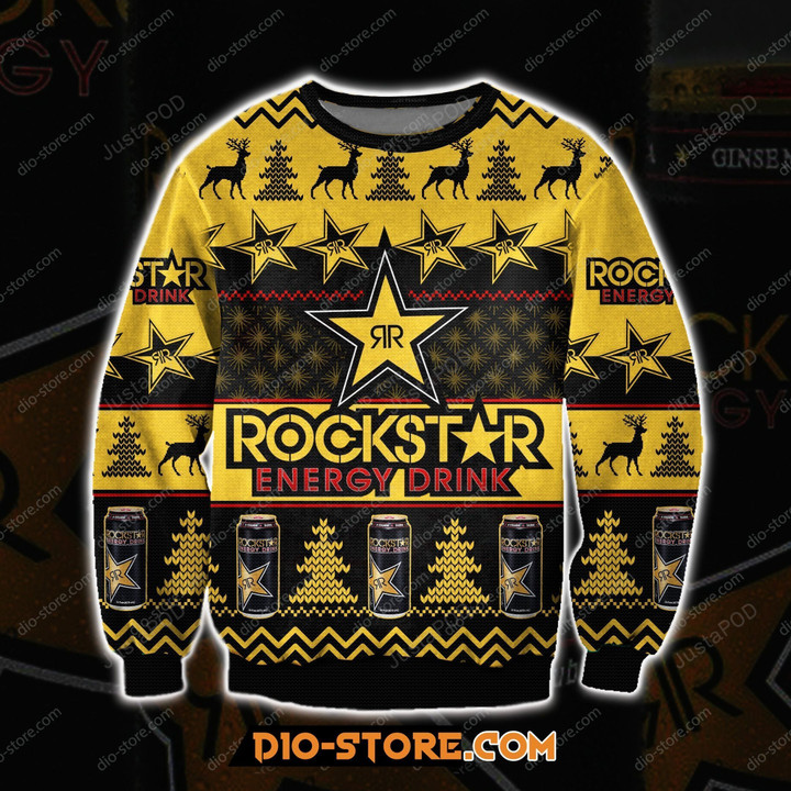 Rockstar Energy Drink 3D All Over Print Ugly Christmas Sweater