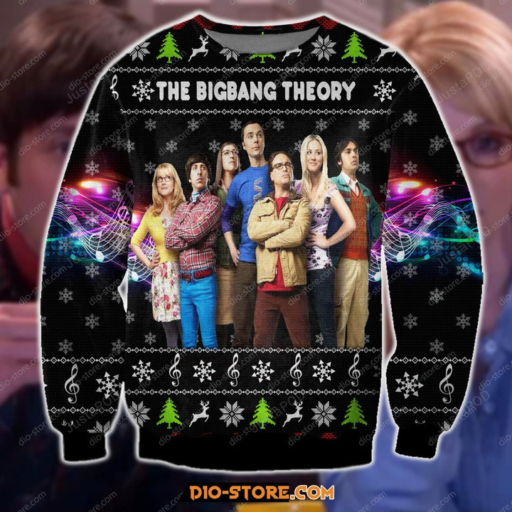 The Bigbang Theory 3D Print Ugly Christmas Sweater