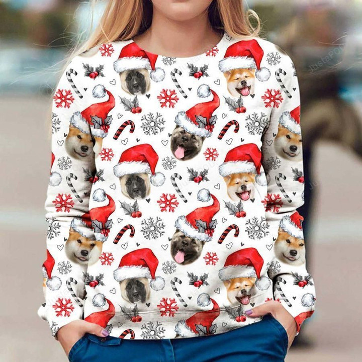 Akita Xmas Decor Ugly Christmas Sweater