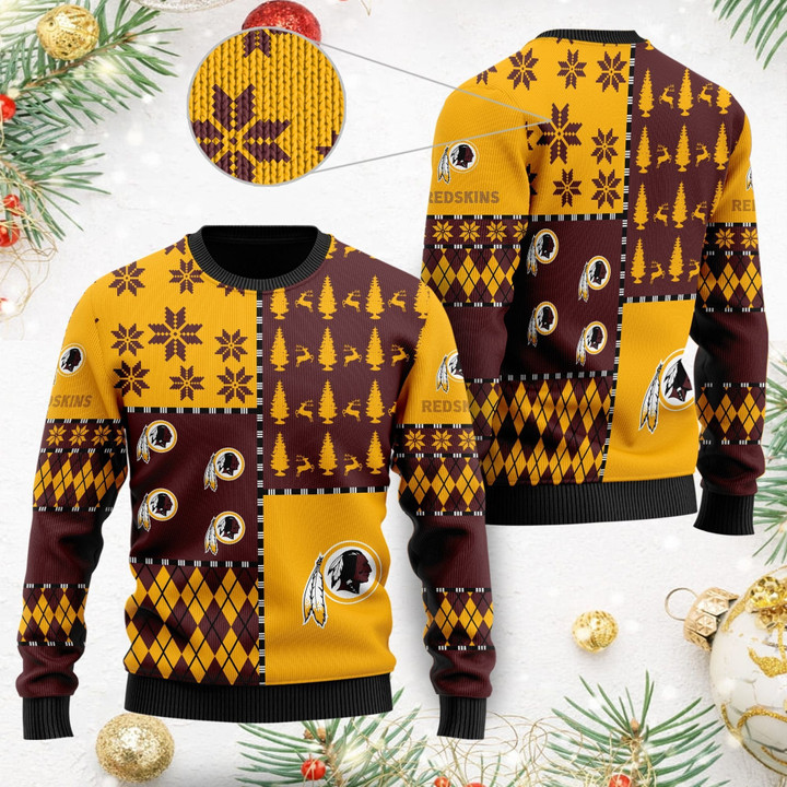 Washington Football Team 2 Ugly Christmas Sweater