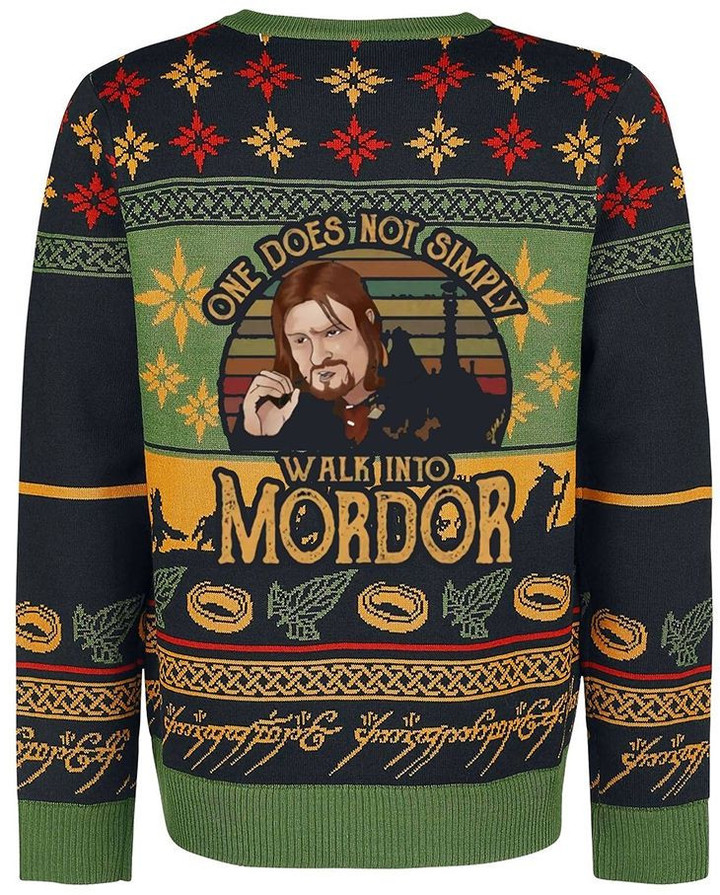 Boromir One Does Not Simply Walk Into Mordor Ugly Christmas Sweater
