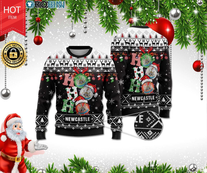 Newcastle Ho Ho Ho 3D Print Ugly Christmas Sweater