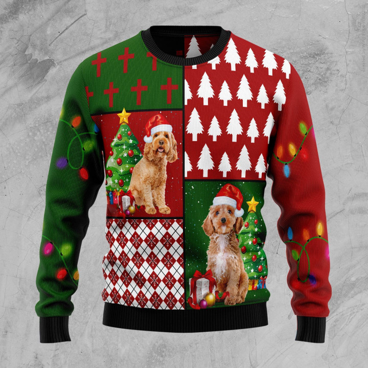 Cockapoo Hohoho Ugly Christmas Sweater