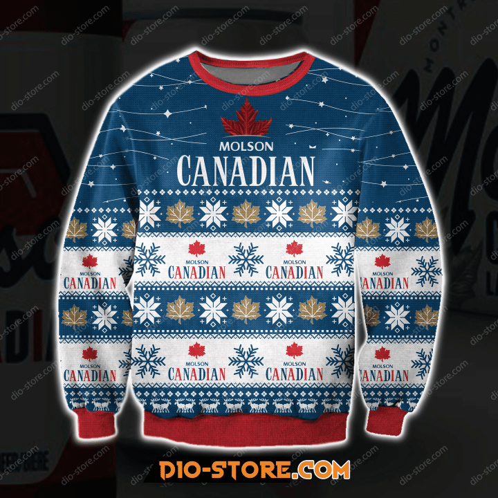 3D Molson Canadian Ugly Christmas Sweater