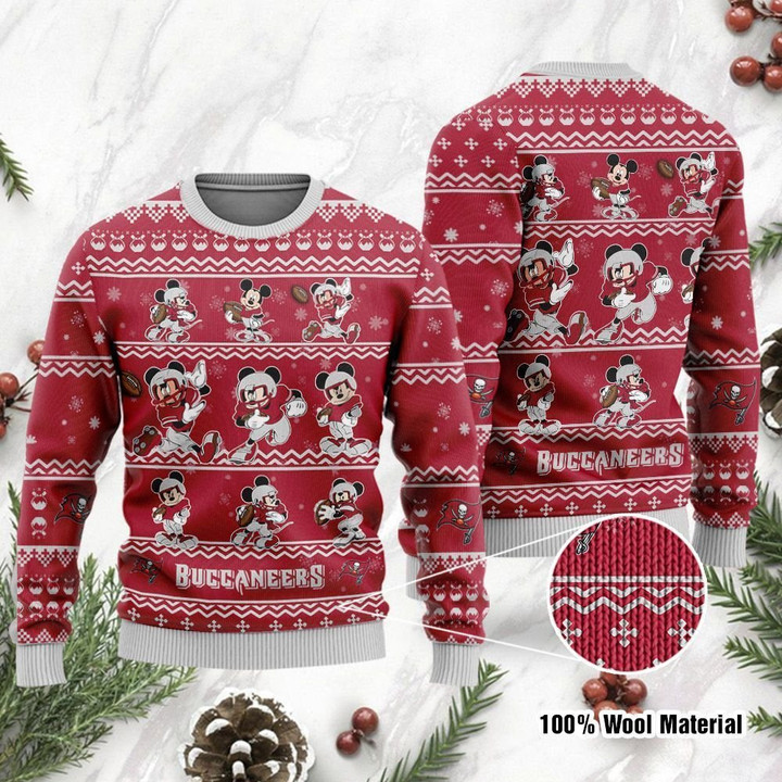Tampa Bay Buccaneers Mickey Mouse Ugly Christmas Sweater